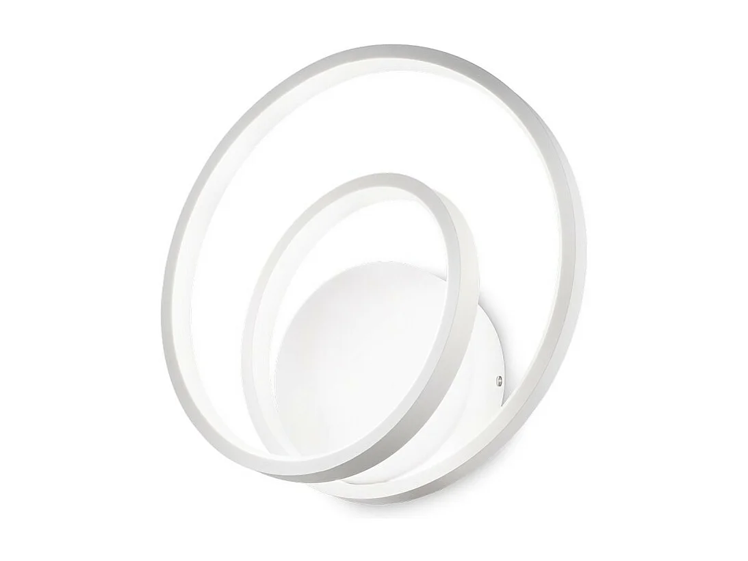 Ideal Lux OZ Applique Murale LED Intégrée Swirl Dimmable Blanc, 3000K