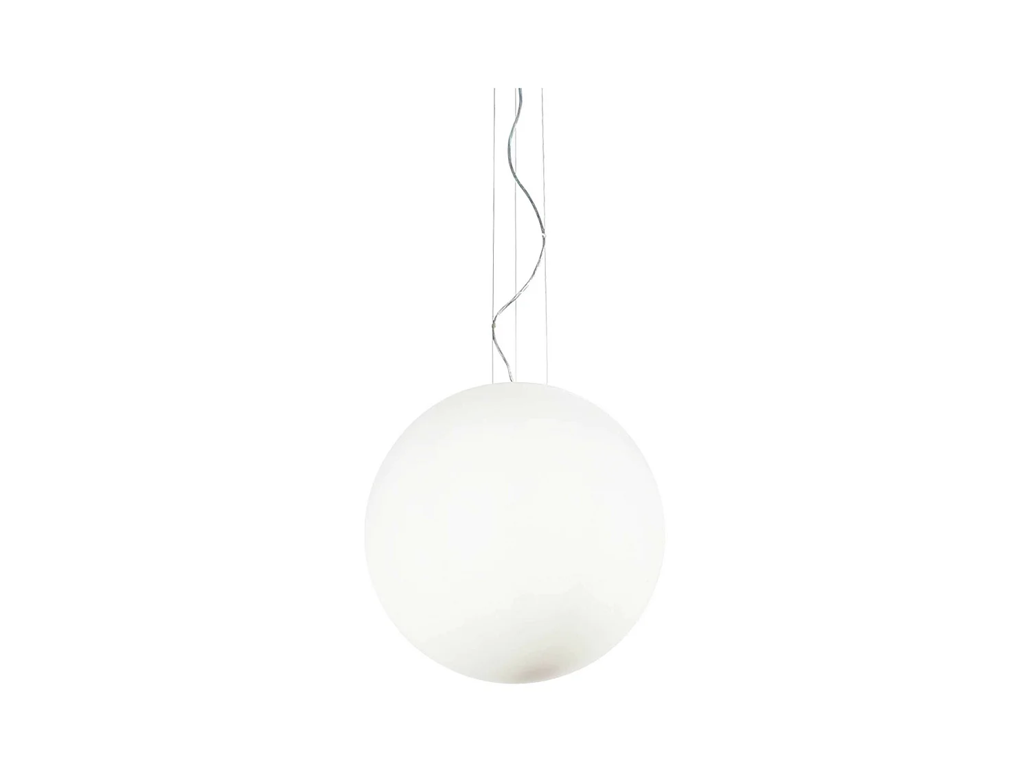 Ideal Lux Mapa Bianco - Sospensione a soffitto con globo extra grande a 1 luce bianca, E27
