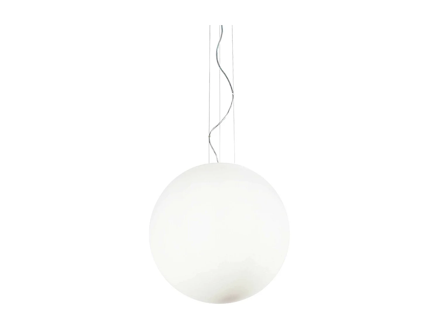 Ideal Lux Mapa Bianco Luminaire suspendu à 1 ampoule très grand globe blanc, E27