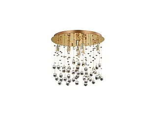 Ideal Lux Moonlight Pendentif de plafond moyen à 8 ampoules, or, G9