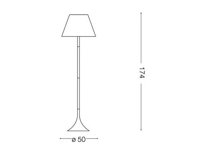 LONDON PT1, Vloerlamp, Ideal Lux