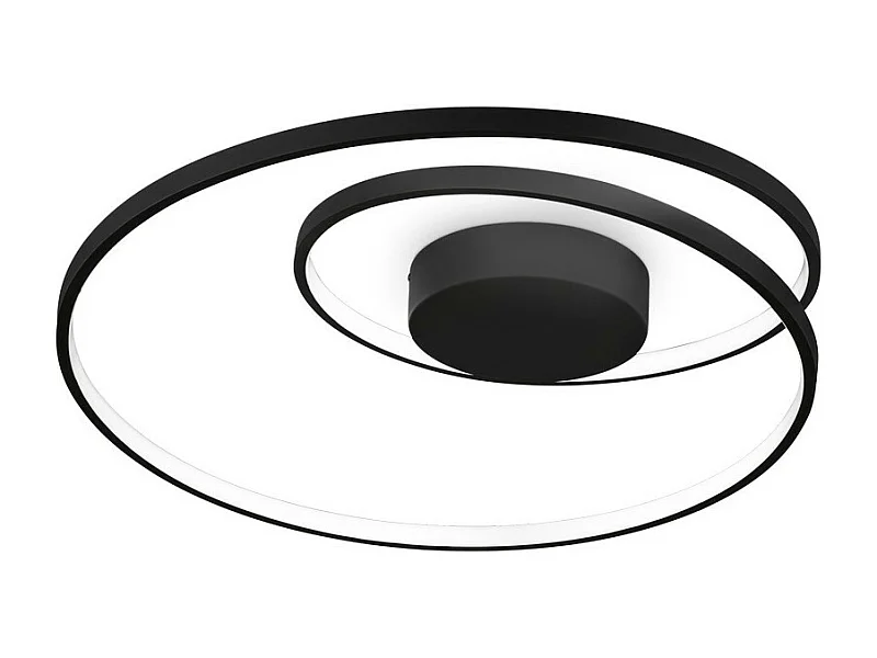 Ideal Lux OZ Dimmbare Swirl Integriertes LED Halbbündiges Licht Schwarz, 3000K