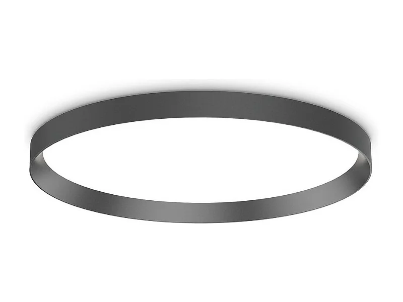 Ideal Lux FLY Foco LED Integrado Semi Empotrado 60cm Negro, 4000K, IP40