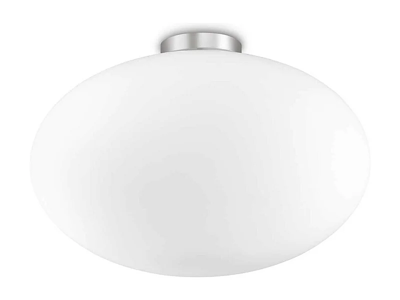 Ideal Lux Candy Plafonnier à 1 ampoule Globe Blanc, E27