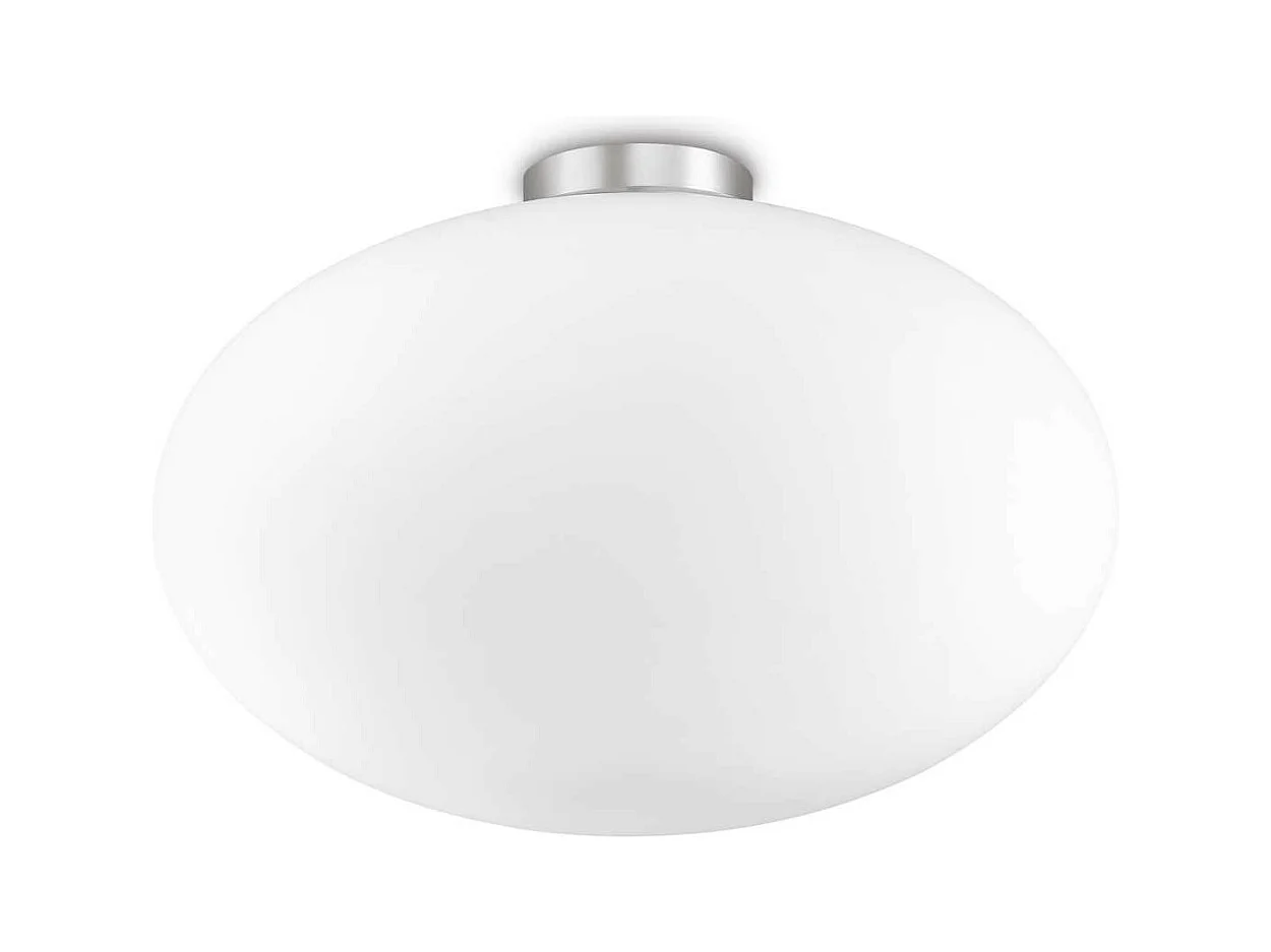 Ideal Lux Candy Plafonnier à 1 ampoule Globe Blanc, E27