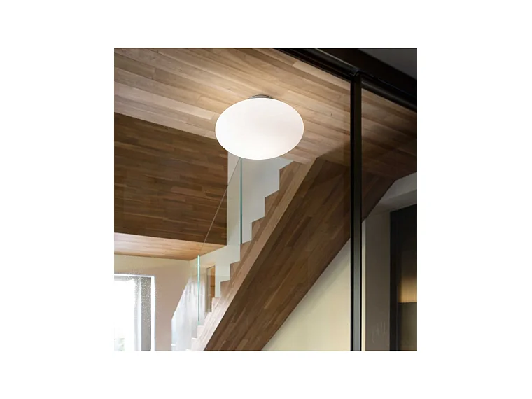 Ideal Lux Candy Plafonnier à 1 ampoule Globe Blanc, E27