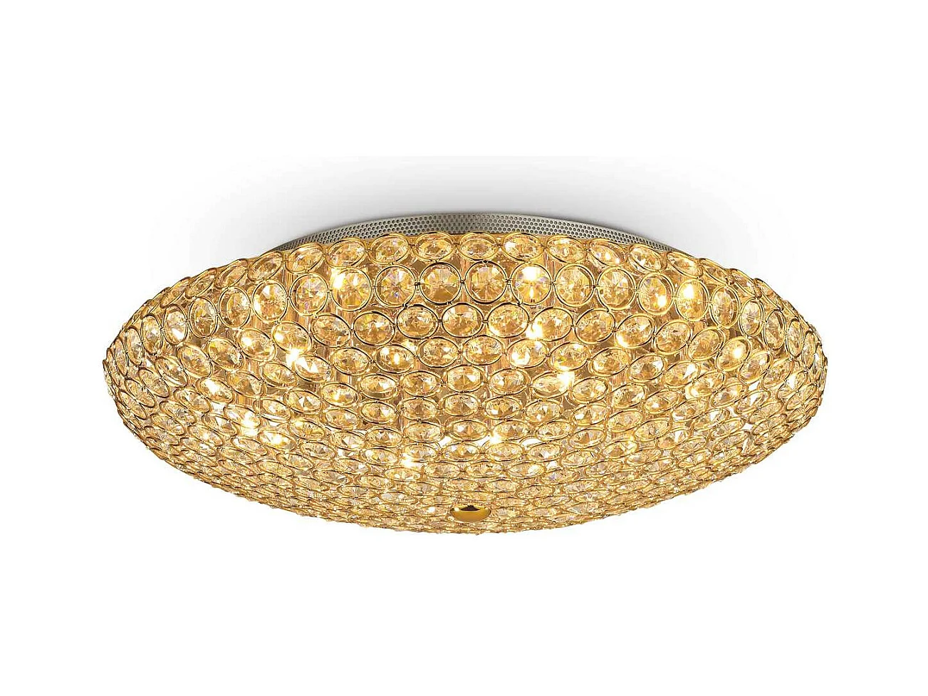 Ideal Lux King Plafonnier d'intérieur à 9 ampoules, or, G9