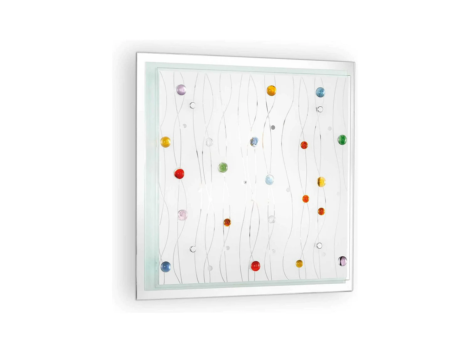 Ideal Lux Ocean Grand plafonnier d'intérieur à 3 ampoules multicolores, E27