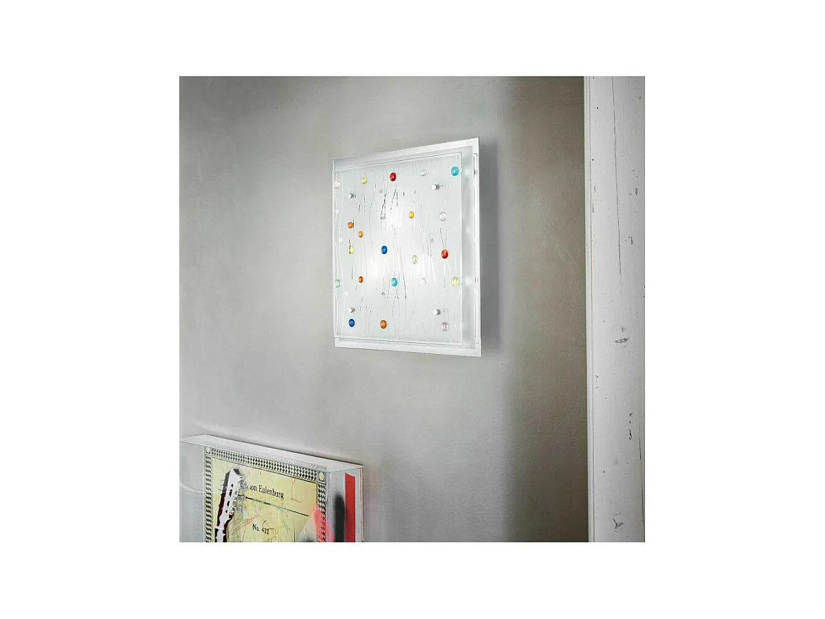 Ideal Lux Ocean Grand plafonnier d'intérieur à 3 ampoules multicolores, E27