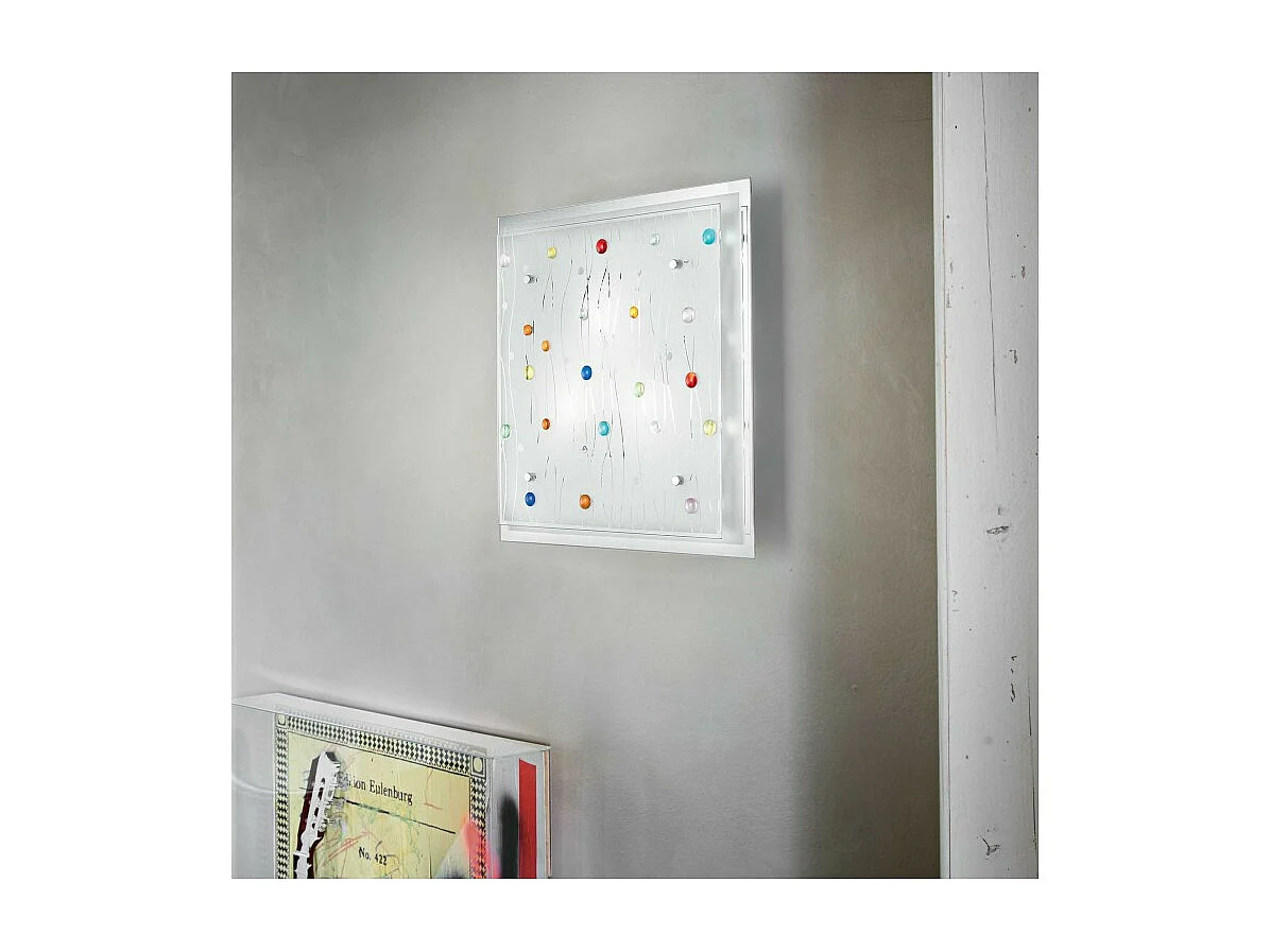 Ideal Lux Ocean Grand plafonnier d'intérieur à 3 ampoules multicolores, E27