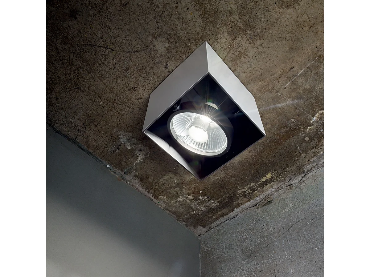 Ideal Lux Mood 1 lumière grand carré encastré en surface blanc, GU10