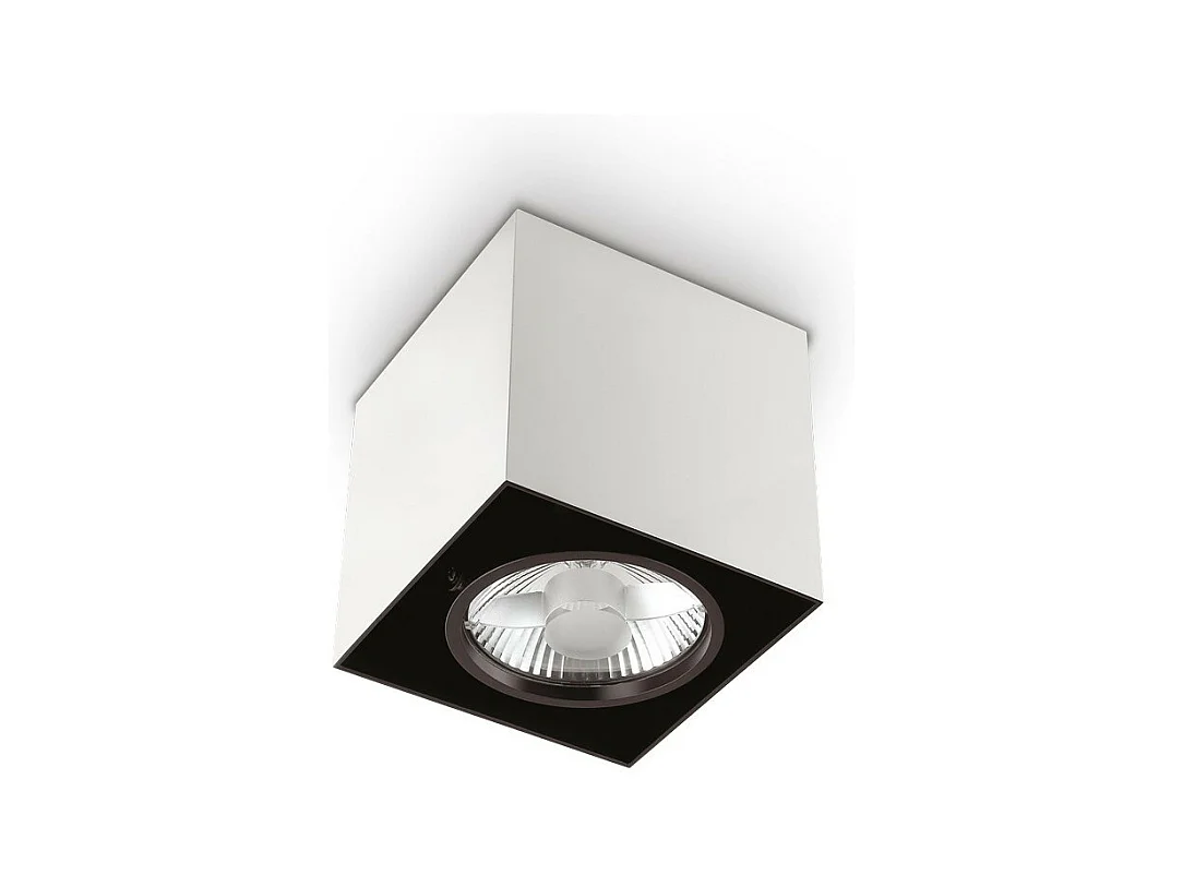 Ideal Lux Mood 1 lumière grand carré encastré en surface blanc, GU10