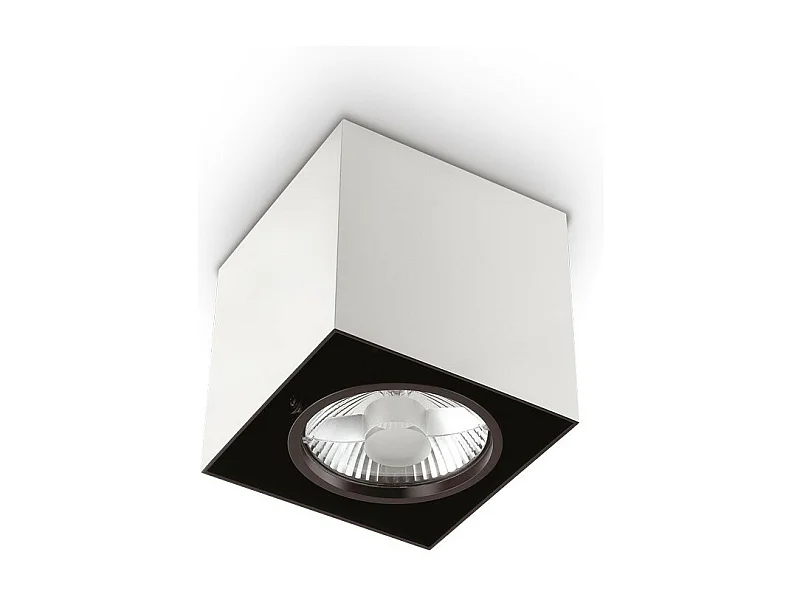 Ideal Lux Mood 1 lumière grand carré encastré en surface blanc, GU10