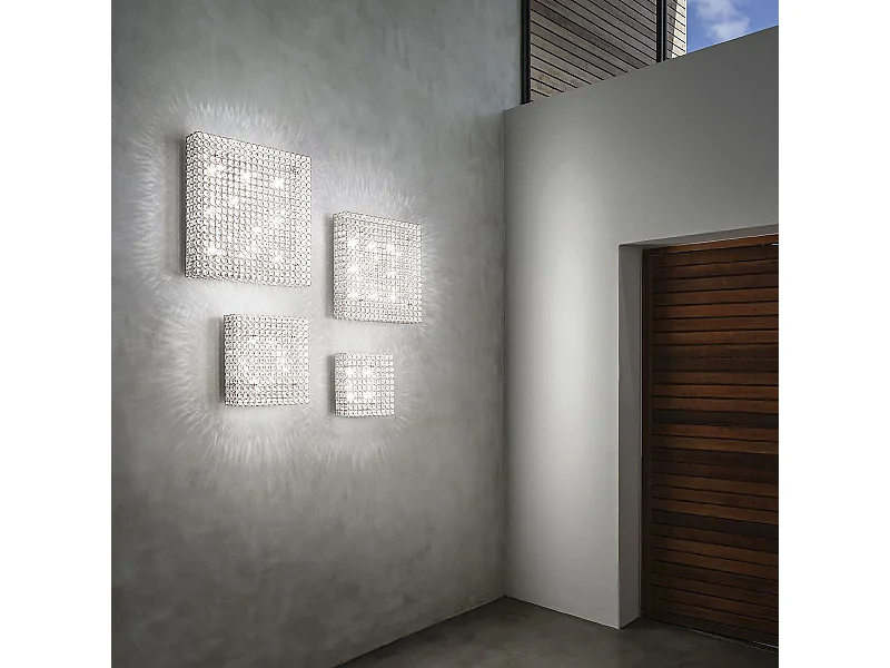 Ideal Lux Admiral - 8 licht Indoor Square Große Spülleuchte Chrom, G9