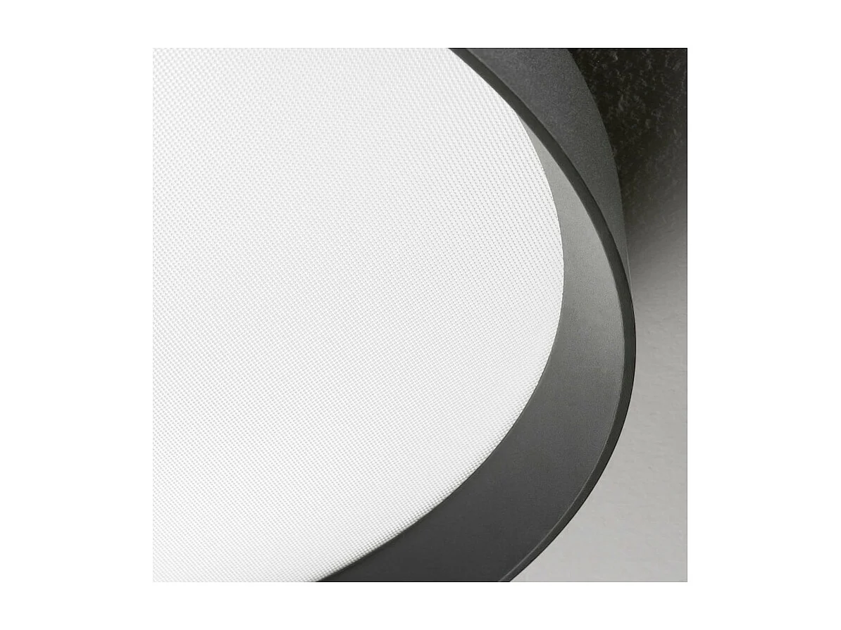 Ideal Lux FLY Semi-Encastré LED Intégré 35cm Noir, 4000K, IP40