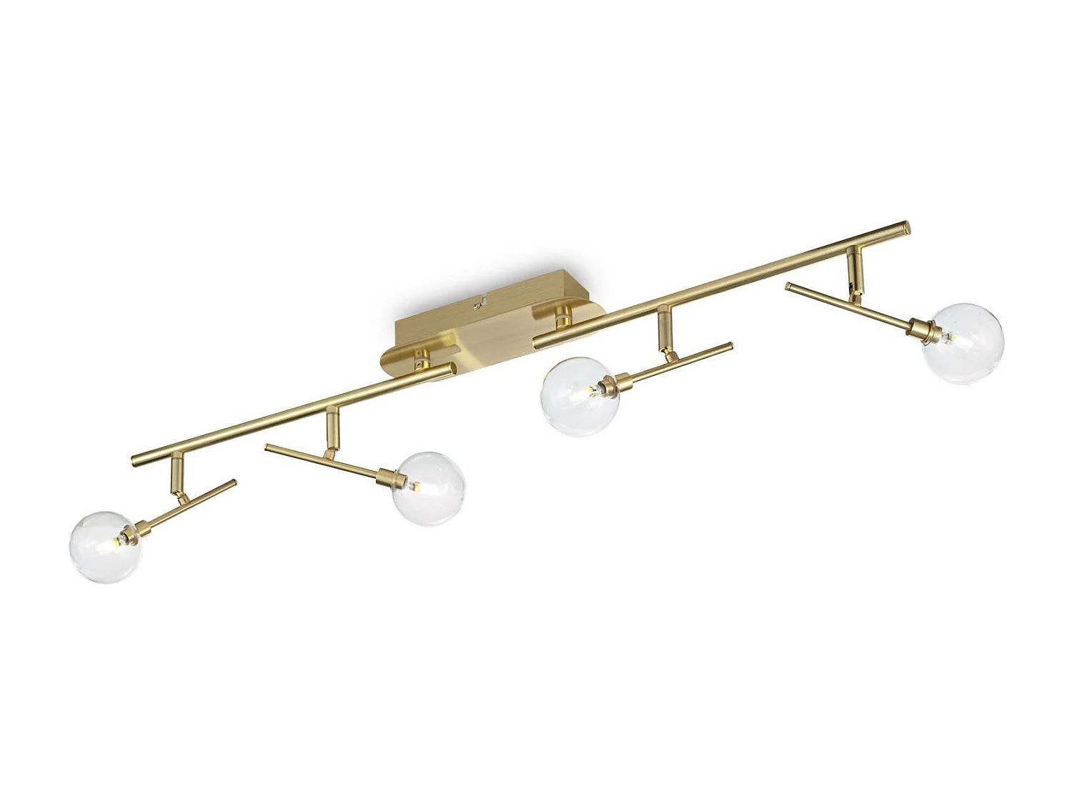 Ideal Lux Maracas Plafonnier à 4 ampoules en laiton antique