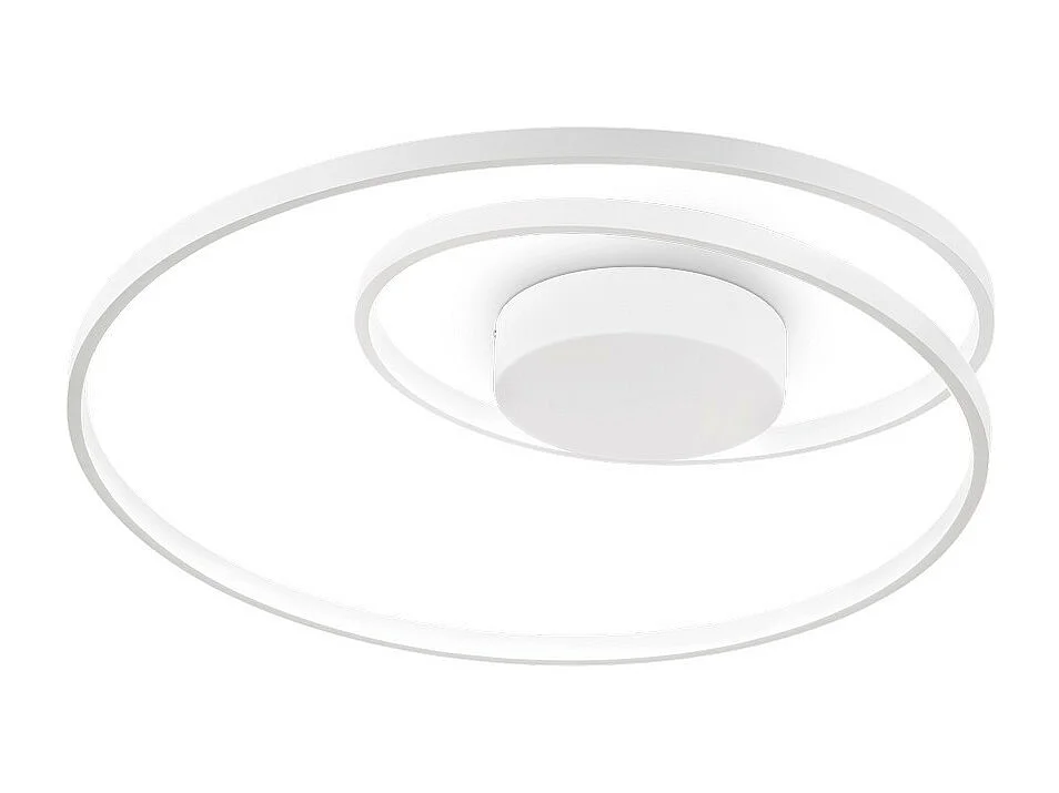 Ideal Lux OZ Dimmerabile Swirl LED integrato Semi Flush Light bianco, 3000K