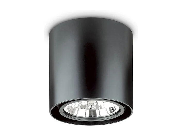 Ideal Lux MOOD - Lámpara de techo de superficie interior 1 luz Negra, GU10