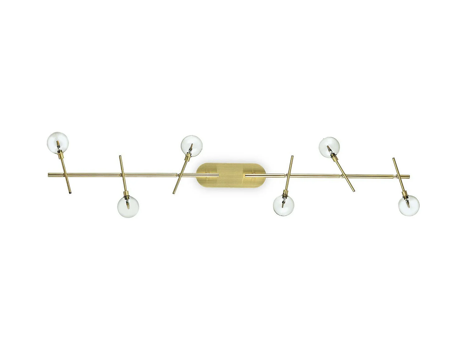 Ideal Lux Maracas Plafonnier à 6 ampoules en laiton antique