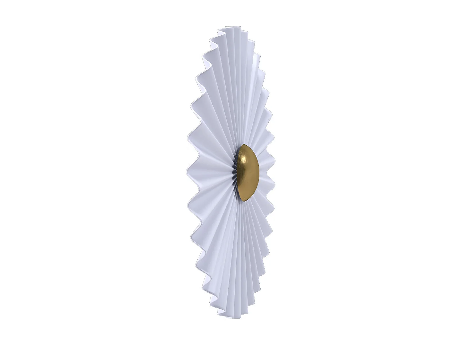 Lámpara Aplique de Pared Flor en Metal Blanco y Dorado - 45CM Blanco