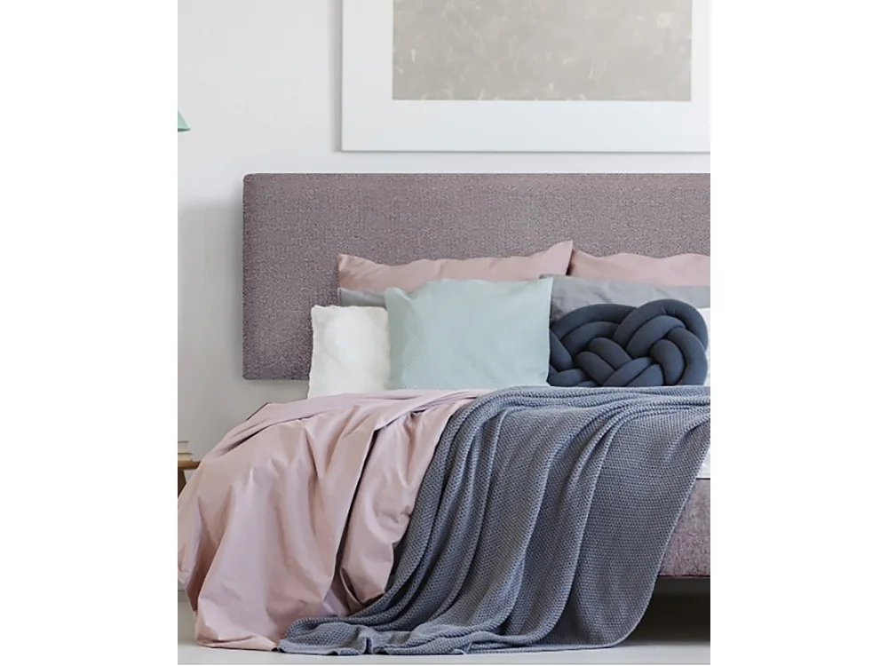 Cabecero tapizado de poliéster liso en color morado 150x60cm - HOOLA - DECOWOOD