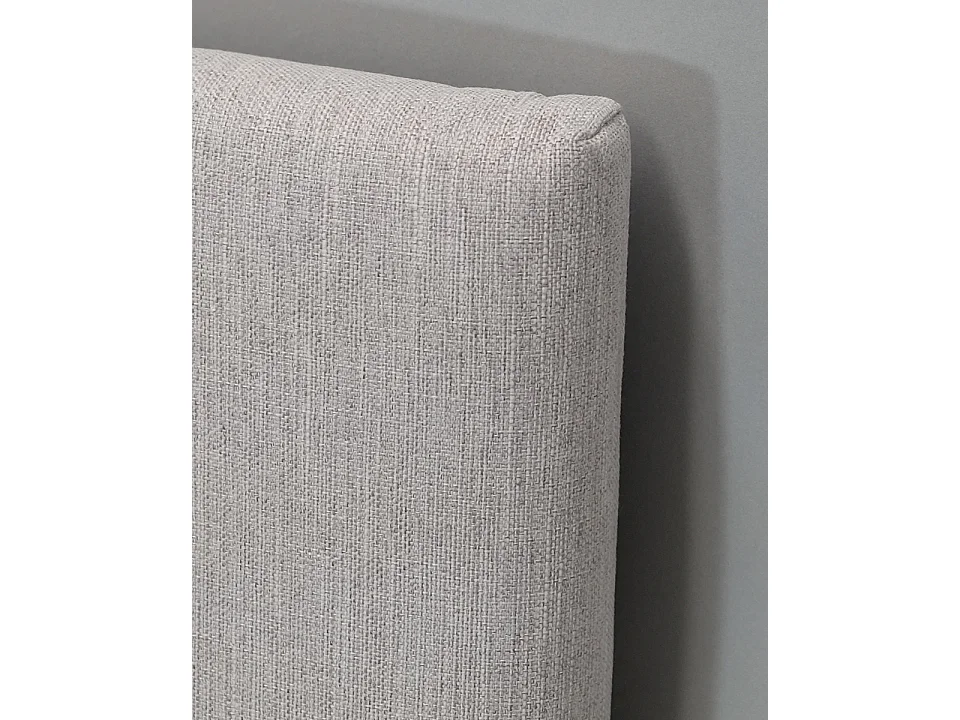 Cabecero tapizado de poliéster liso en color hueso 150x60cm - MIMUK - DECOWOOD