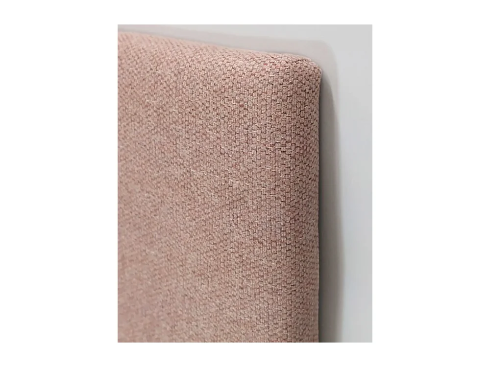Testiera imbottita in poliestere liscio colore rosa 160x60cm - HOOLA - DECOWOOD