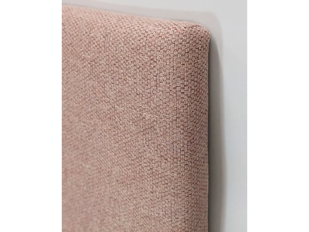 Cabecero tapizado de poliéster liso en color rosa 90x60cm - HOOLA - DECOWOOD