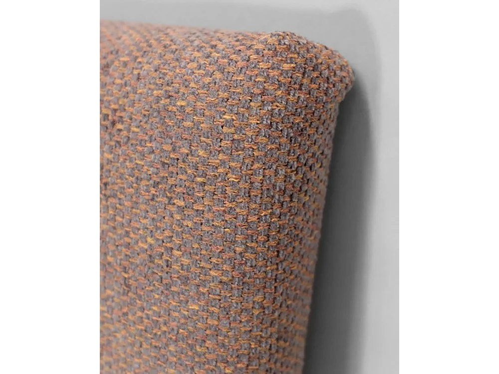 Cabecero tapizado de poliéster liso en color naranja 90x60cm - HOOLA - DECOWOOD