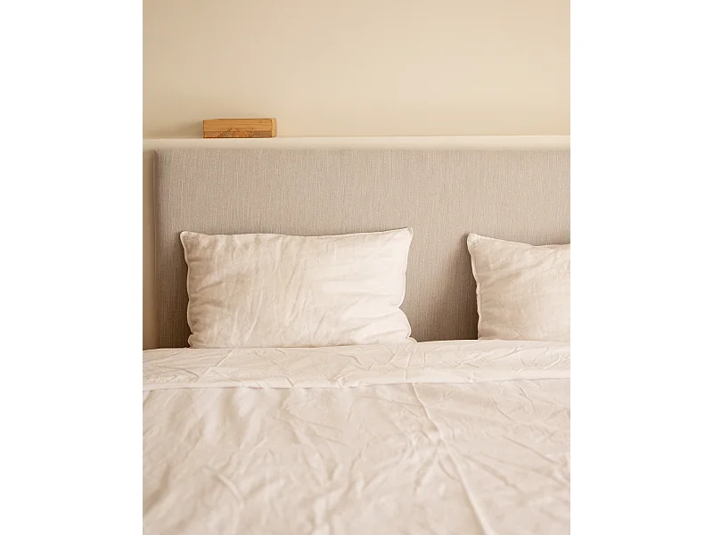 Tête de lit tapissée lisse os 90x60cm - MIMUK - DECOWOOD