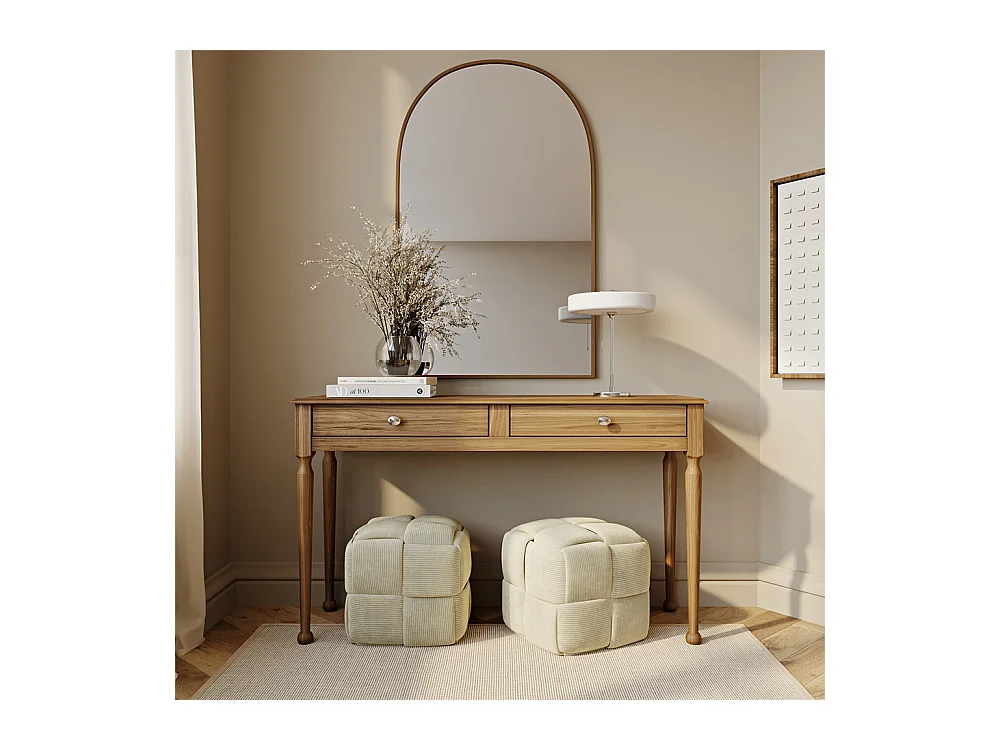 Pouf Quadrato Imbottito in Velluto a Coste - Design Moderno - Cube