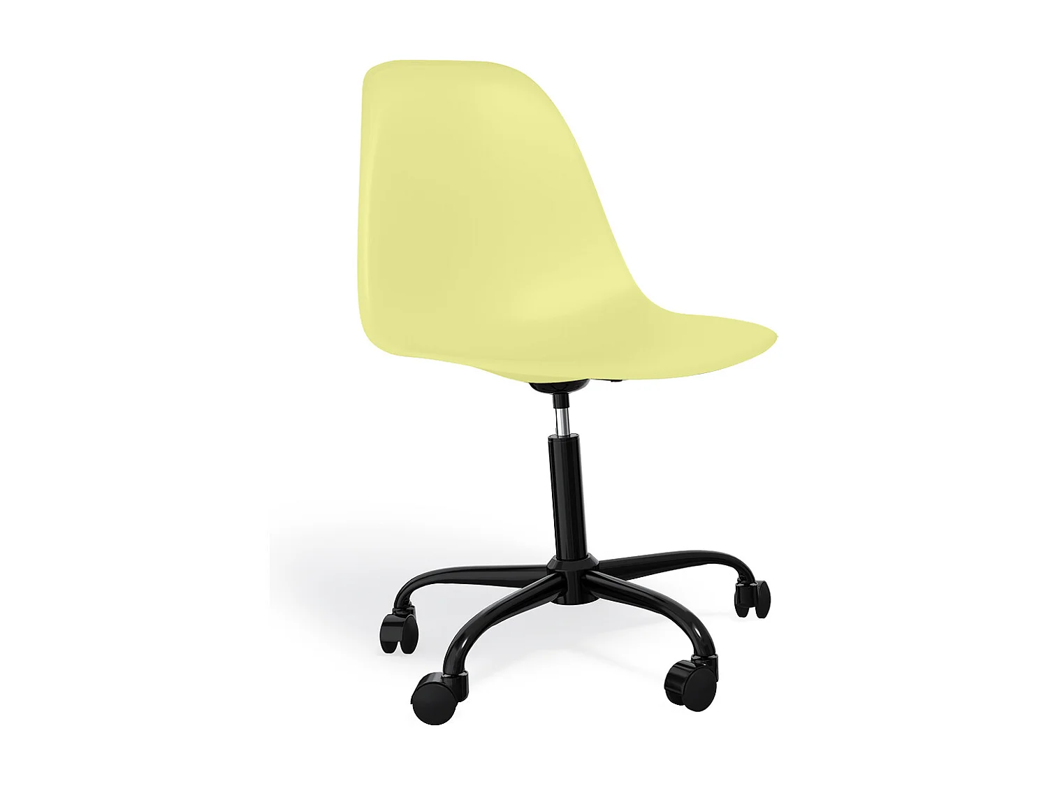 Silla De Oficina Con Reposabrazos - Silla De Escritorio Con Ruedas - Denisse Estructura Negra