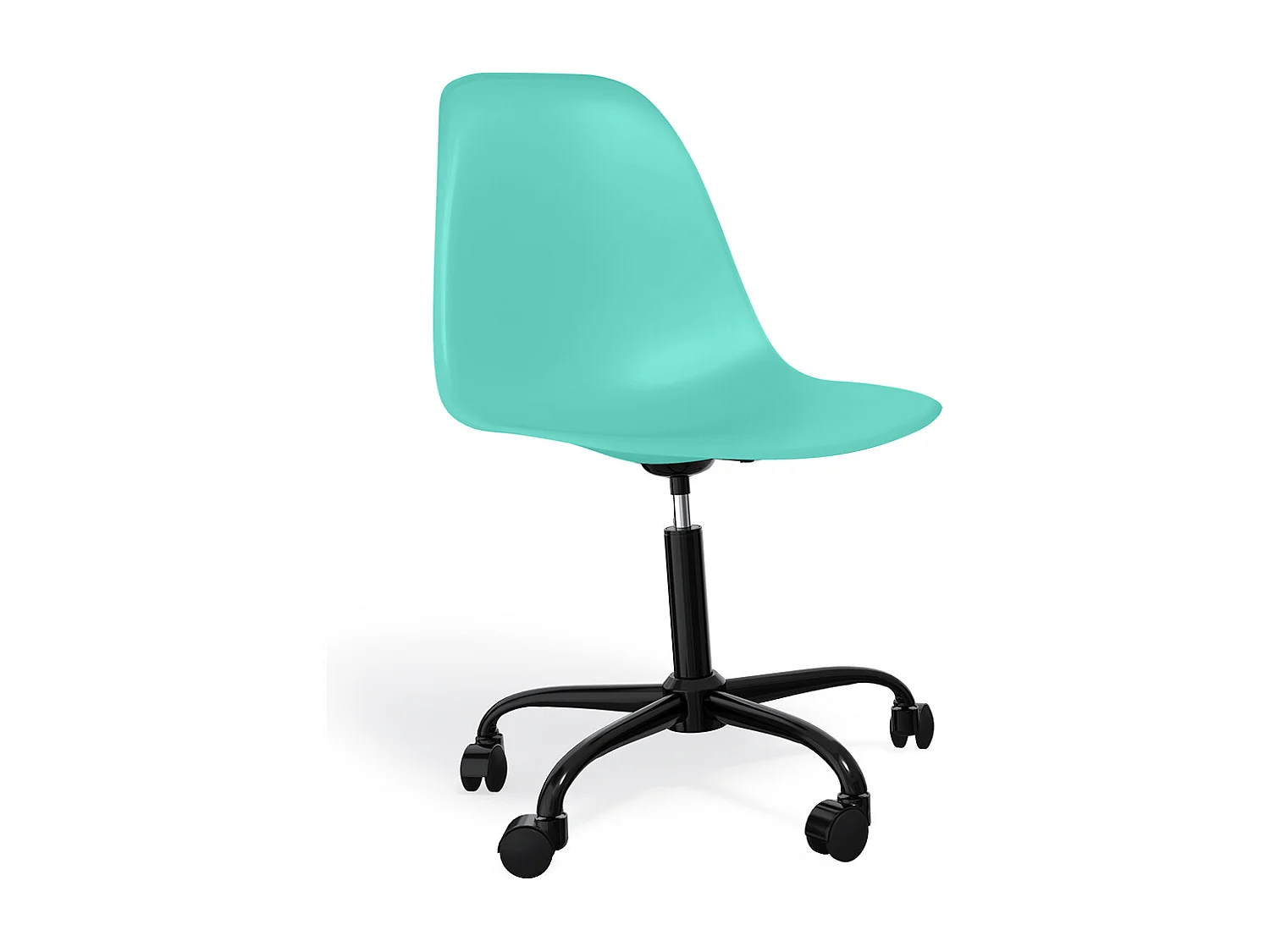 Silla De Oficina Con Reposabrazos - Silla De Escritorio Con Ruedas - Denisse Estructura Negra