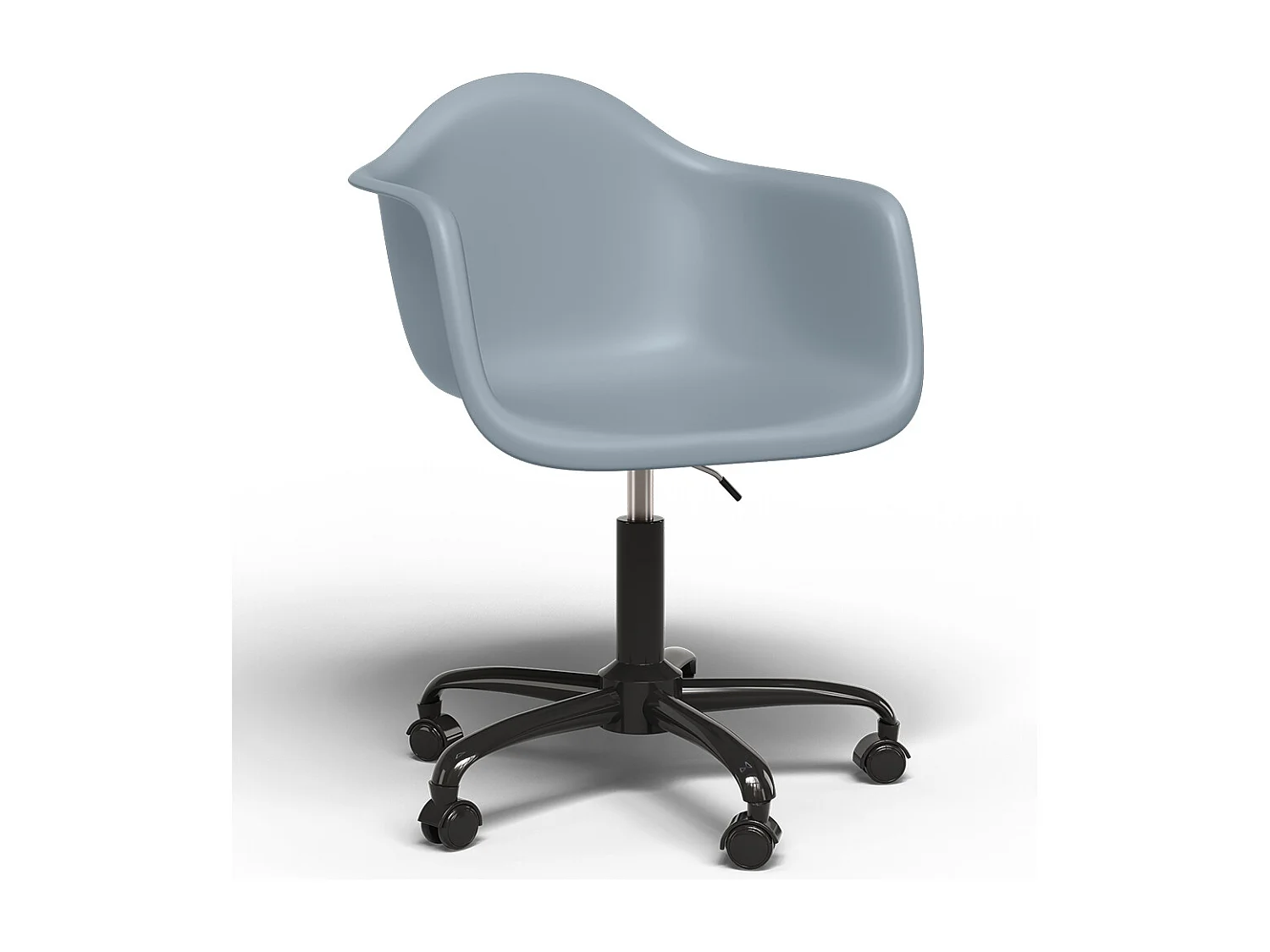 Silla De Oficina Con Reposabrazos - Silla De Escritorio Con Ruedas - Weston Estructura Negra