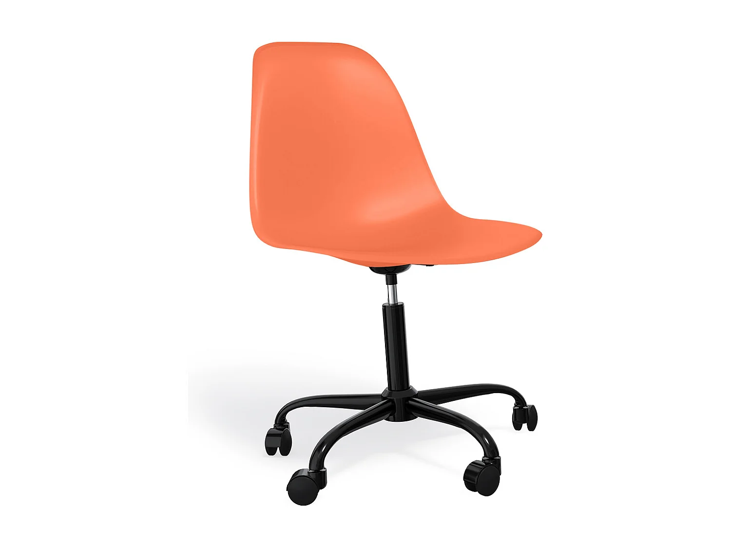 Silla De Oficina Con Reposabrazos - Silla De Escritorio Con Ruedas - Denisse Estructura Negra