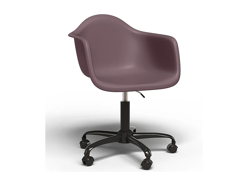 Bürostuhl mit Armlehnen - Drehstuhl mit Rollen - Weston Schwarz Gestell