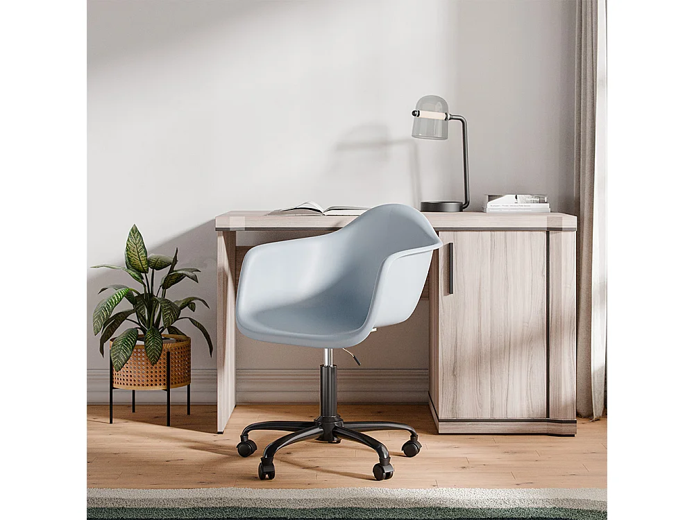 Silla De Oficina Con Reposabrazos - Silla De Escritorio Con Ruedas - Weston Estructura Negra