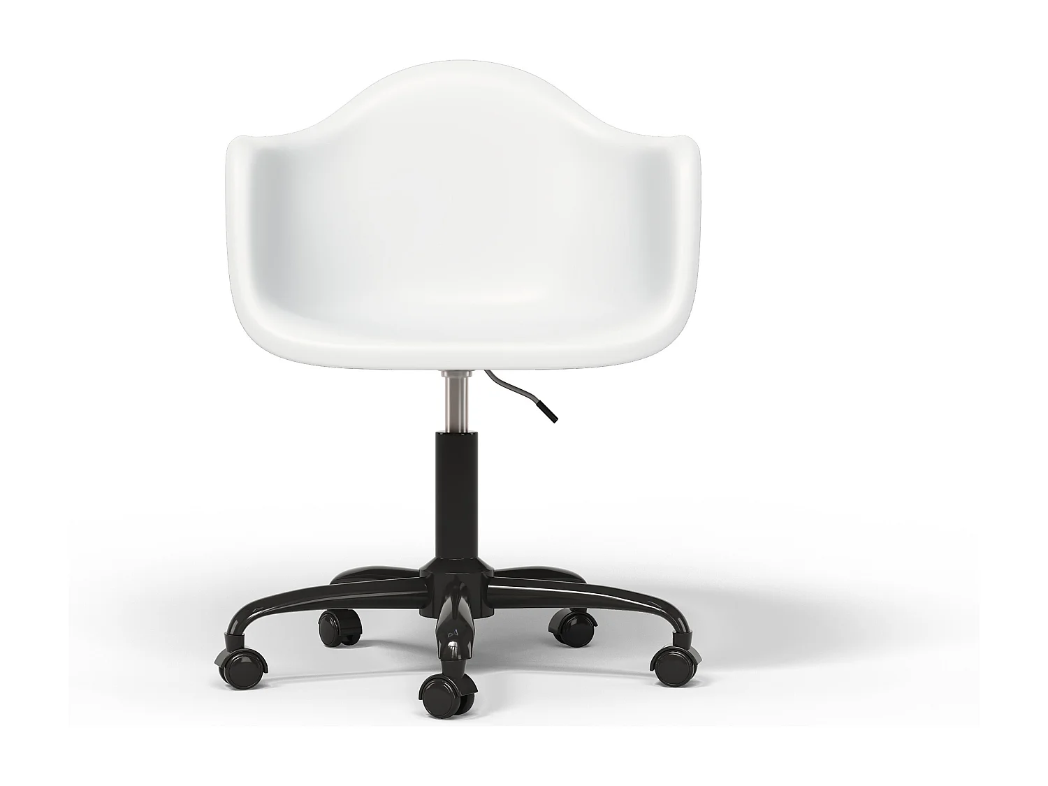 Silla De Oficina Con Reposabrazos - Silla De Escritorio Con Ruedas - Weston Estructura Negra