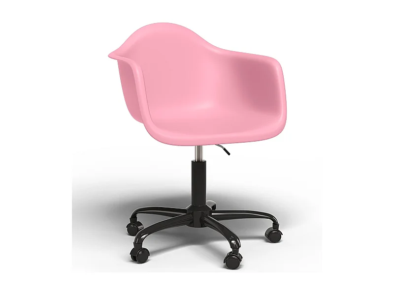 Silla De Oficina Con Reposabrazos - Silla De Escritorio Con Ruedas - Weston Estructura Negra