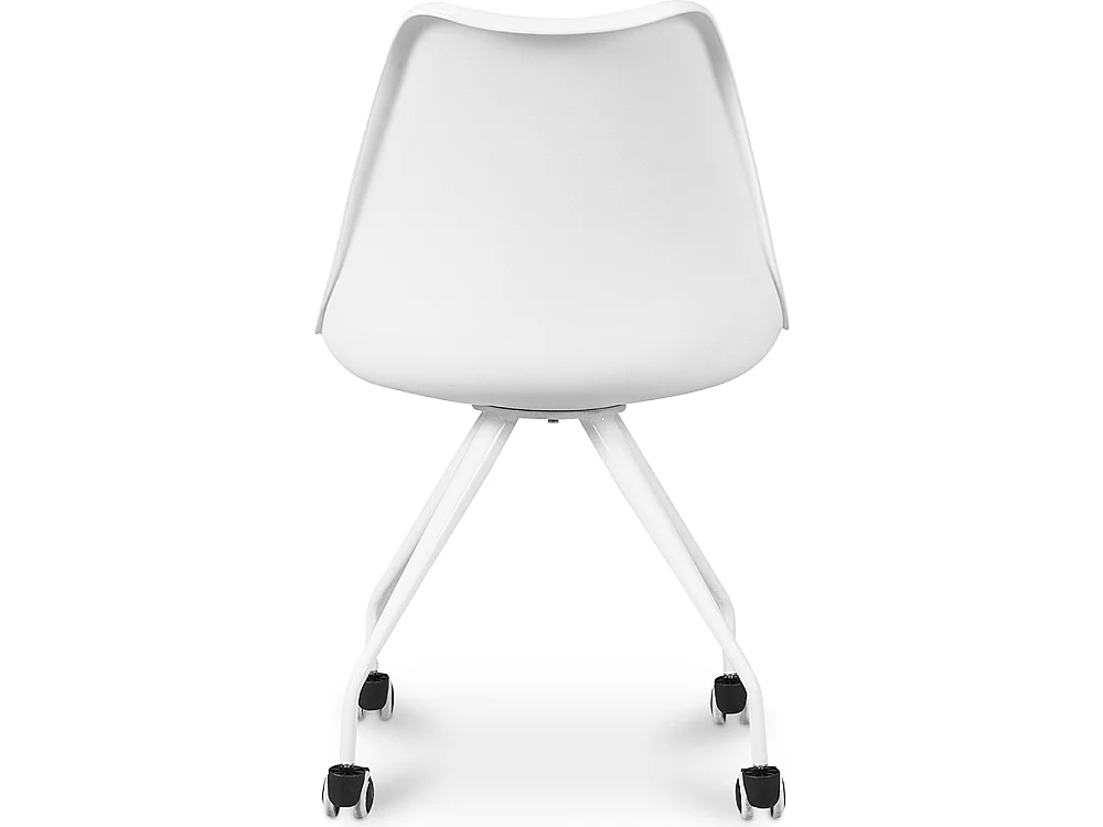 Silla de Oficina con Ruedas - Silla de Escritorio Blanca - Canva