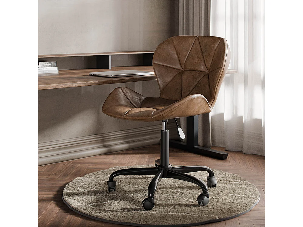 Silla de Oficina Vintage - Cuero Vegano - Delare