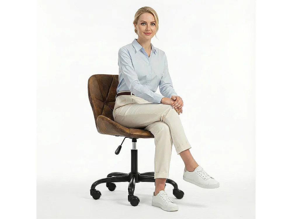 Silla de Oficina Vintage - Cuero Vegano - Delare