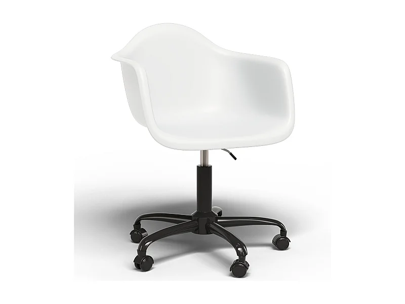 Silla De Oficina Con Reposabrazos - Silla De Escritorio Con Ruedas - Weston Estructura Negra