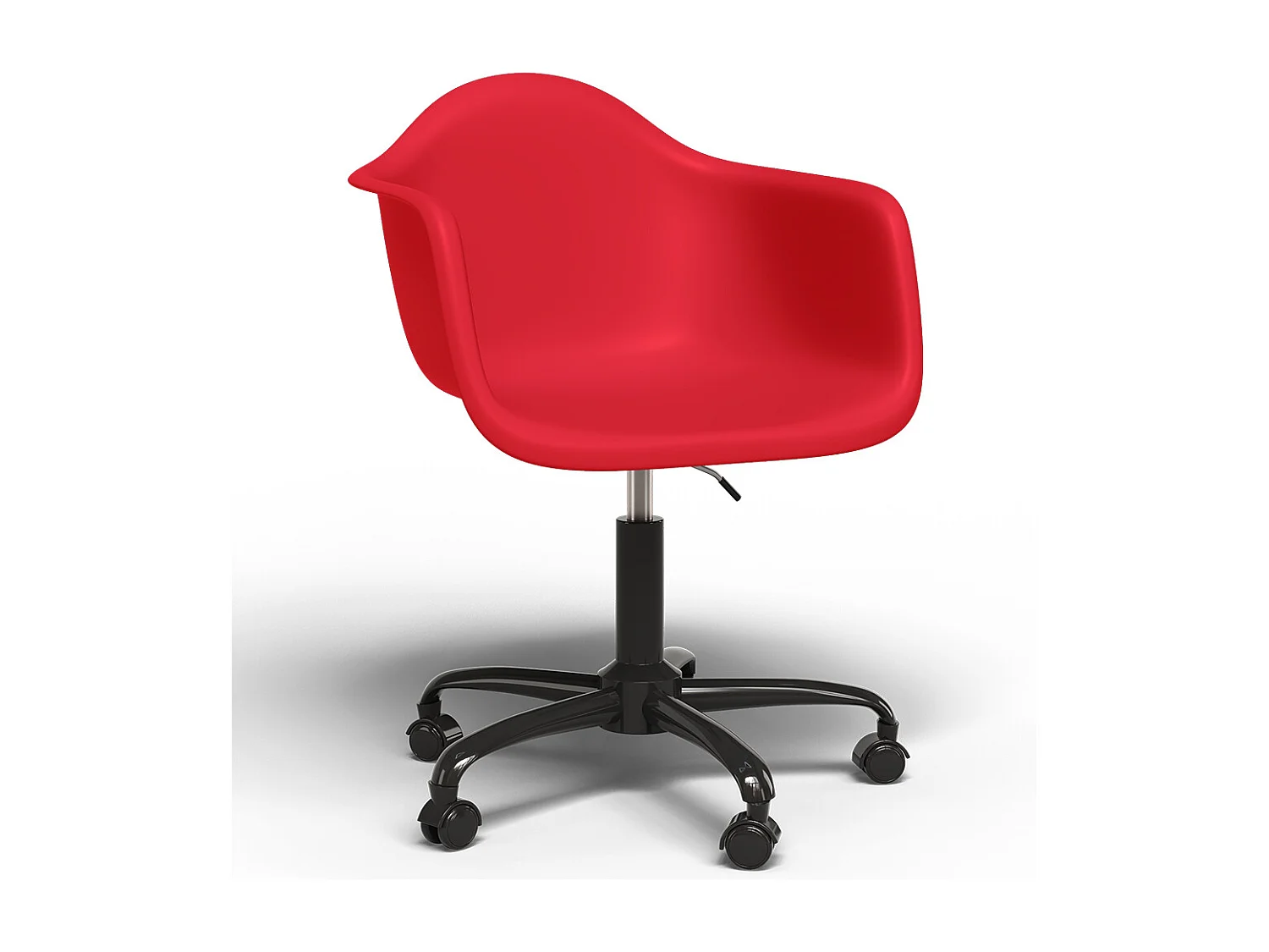 Silla De Oficina Con Reposabrazos - Silla De Escritorio Con Ruedas - Weston Estructura Negra