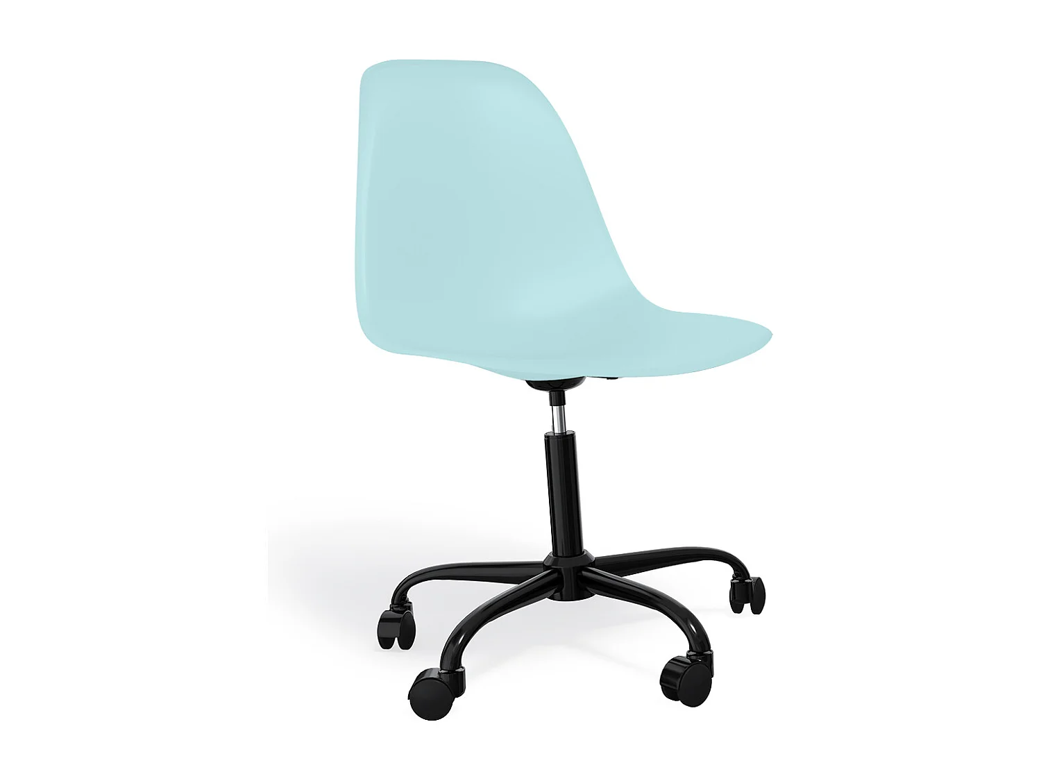 Silla De Oficina Con Reposabrazos - Silla De Escritorio Con Ruedas - Denisse Estructura Negra