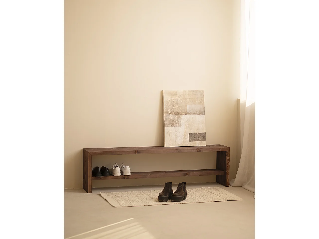 Cuadro decorativo sobre lienzo de algodón pintado artesanalmente con pintura al oleo sin marco de 100x150cm - PALERMO - DECOWOOD