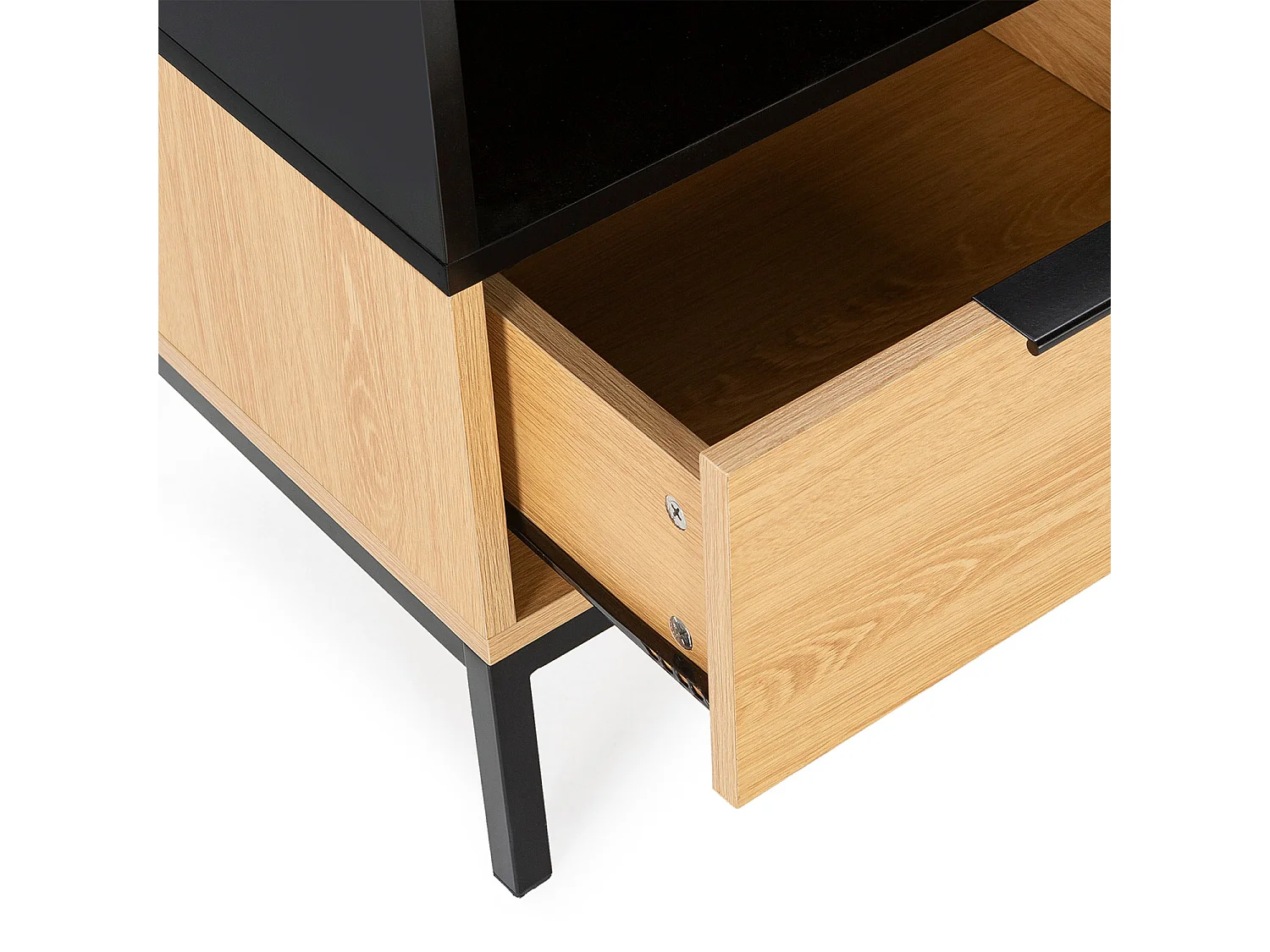 Comodino Nieve 1 cassetti colore Rovere