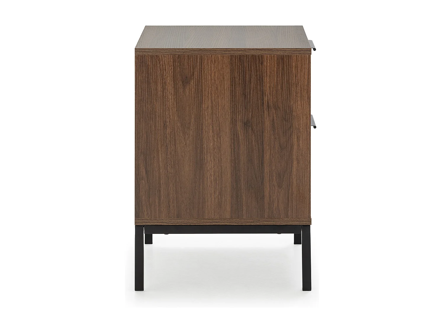 Table de chevet Auri 2 tiroirs couleur Noyer