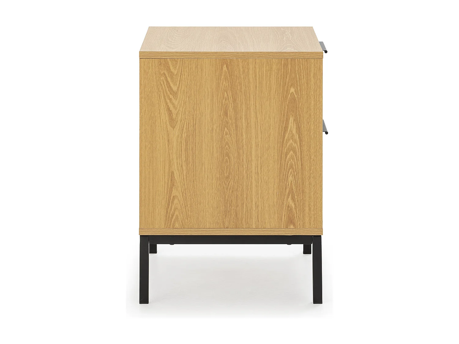 Comodino Auri 2 cassetti colore Rovere