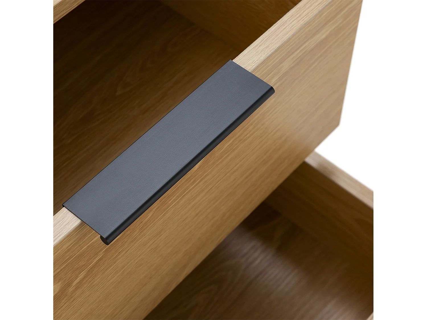 Comodino Auri 2 cassetti colore Rovere